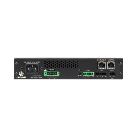 Crown CTD-2125 – 2-Channel 125W Dante Installed Amplifier Power Amplifiers Crown