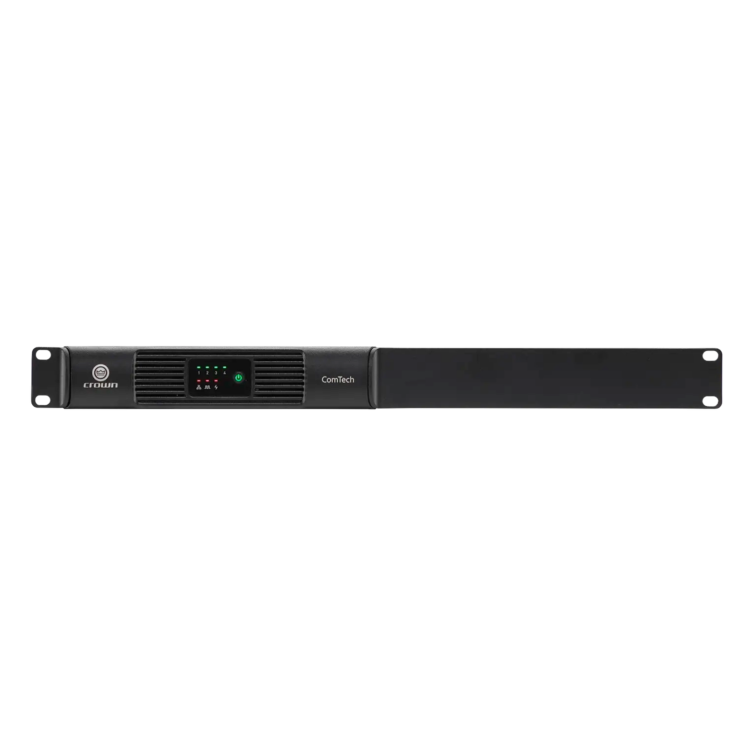 Crown CTD-4125 – 4-Channel 125W Dante Installed Amplifier - front ears