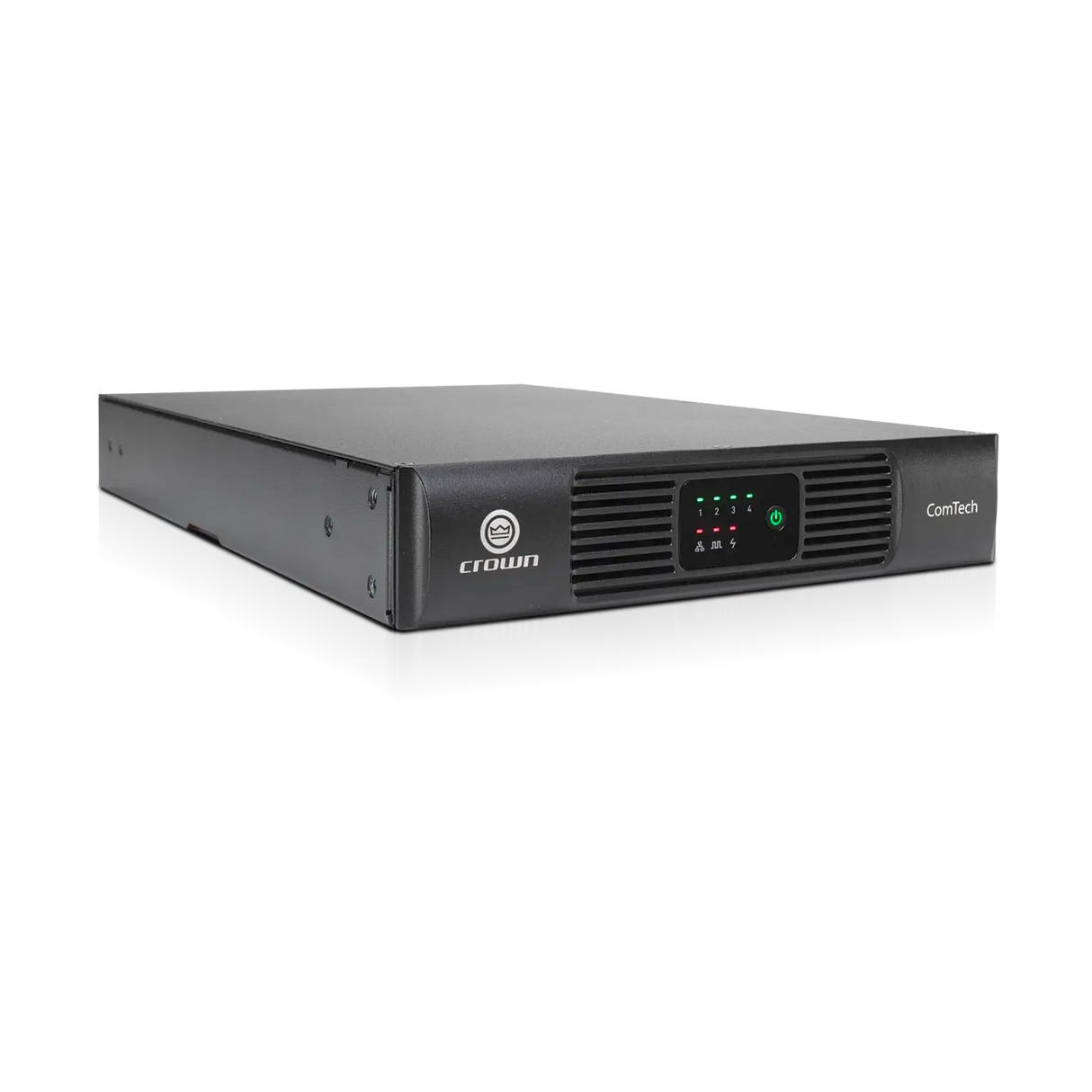 Crown CTD-4125 – 4-Channel 125W Dante Installed Amplifier - right angle