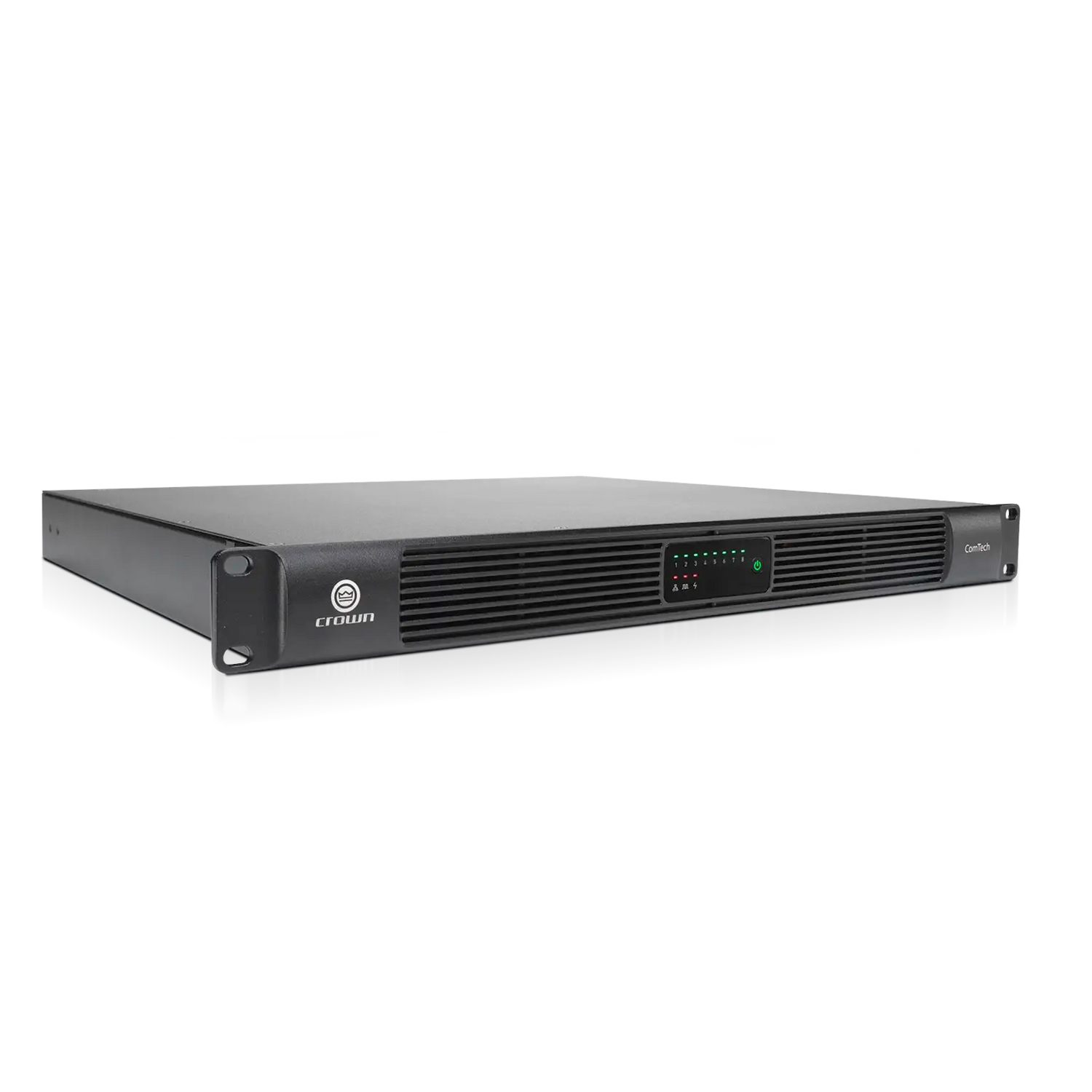 Crown CTD-8125 – 8-Channel 125W Dante Installed Amplifier - right angle