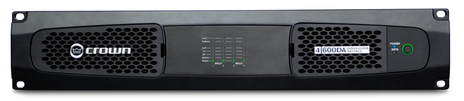 Crown DCI4X600DA – 4-Channel 600W Dante DriveCore Install Amplifier - front