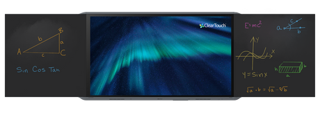 ClearTouch CTI-8086MAX-UH10 86" 8000MAX Interactive Blackboard with Side Panels Interactive Displays ClearTouch