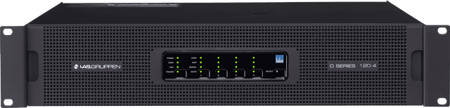 Lab Gruppen D SERIES LAKE D 120:4L 12,000W Amplifier with 4 Flexible Output-Channels, Lake Digital Signal Processing and Digital Audio Networking for Installation Applications Creation Networks