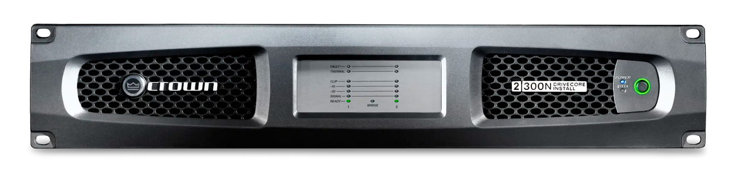 Crown DCI2X300N – 2-Channel 300W Network DriveCore Install Amplifier - front