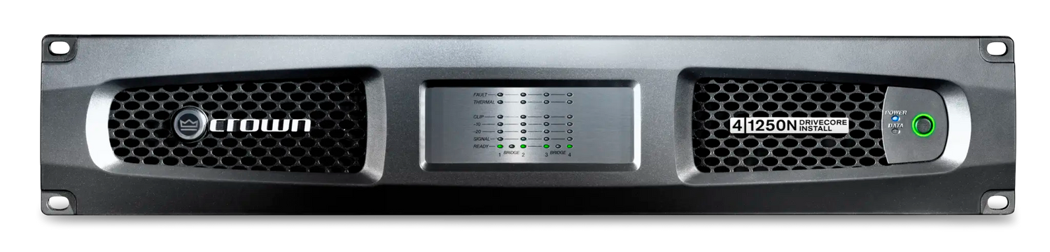 Crown DCI4X1250N – 4-Channel 1250W Network DriveCore Install Amplifier - front