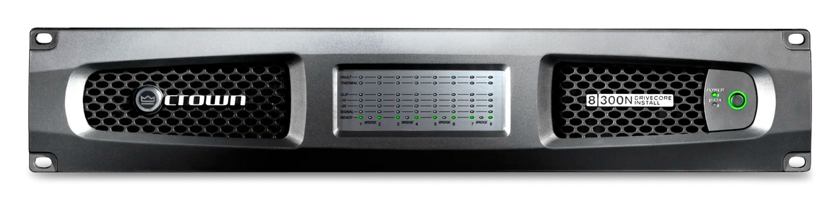 Crown DCI8X300N – 8-Channel 300W Network DriveCore Install Amplifier - front