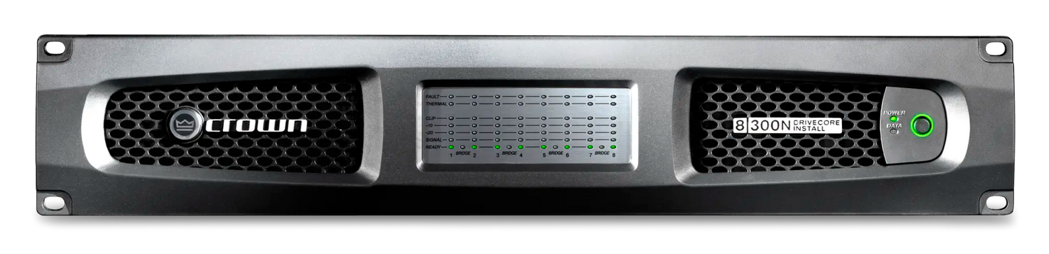 Crown DCI8X300N – 8-Channel 300W Network DriveCore Install Amplifier - front