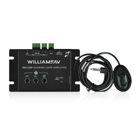 Williams AV DL102 – 2-Amp Counter Induction Loop Amplifier Hearing Loop Williams AV