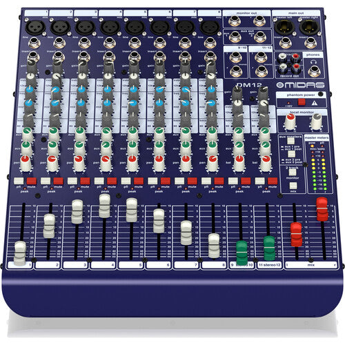 Midas DM12 12-Input Analog Live and Studio Mixer