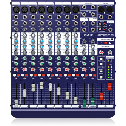Midas DM12 12-Input Analog Live and Studio Mixer
