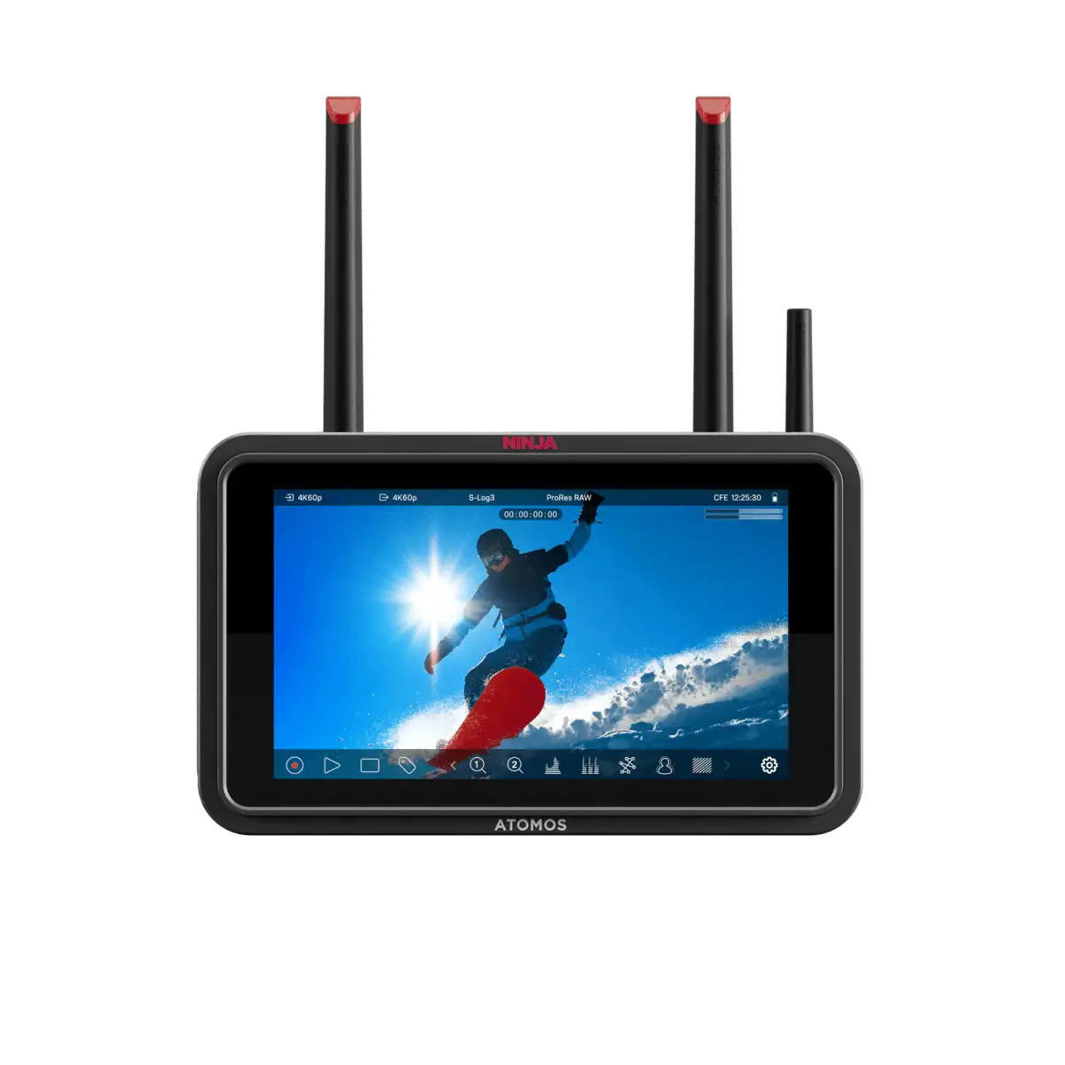 Atomos ATOMNJTX01 Ninja TX 5.2" Full HD Touchscreen Wi-Fi HDR On-Camera Monitor/Recorder, Supports 12G-SDI/4K HDMI