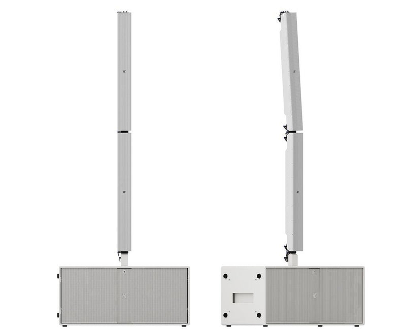 K-Array Pinnacle KR802W II Powered stereo system composed of 1 KS4 I + 1 KS4P I + 4 KY102 + mounting hardware (White)