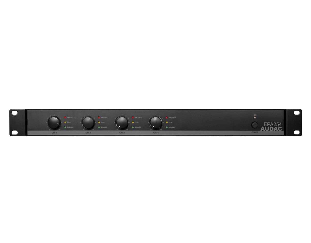 Audac ADC-EPA254 Quad-channel Class-D amplifier 4 x 250W - crossover Audio Amplifiers Audac