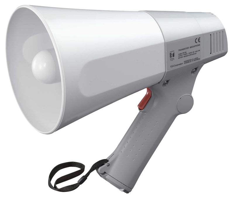 TOA Electronics 6W Compact Handheld Megaphone with Whistle (Gray) - ER-520W