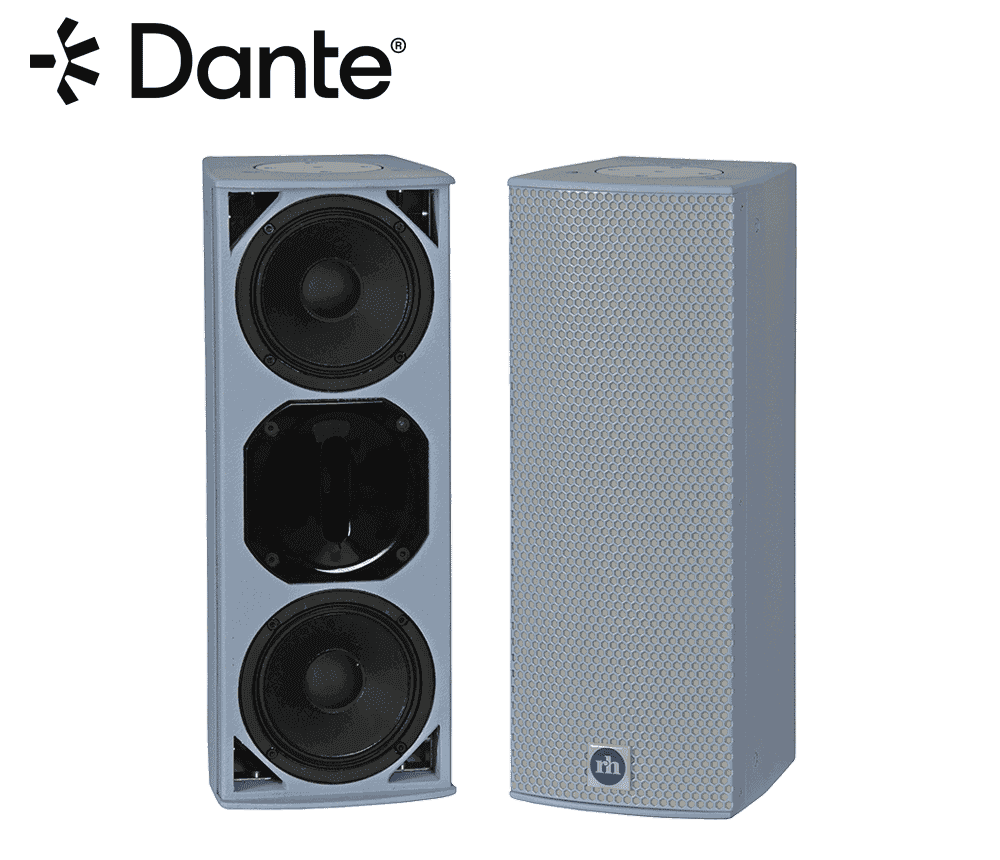 Renkus-Heinz TA62-RD 2-Way Loudspeaker 2 x 6.5" LF, 1" HF, powered with RHAON & Dante Redundant, SA625-RD Amp Module