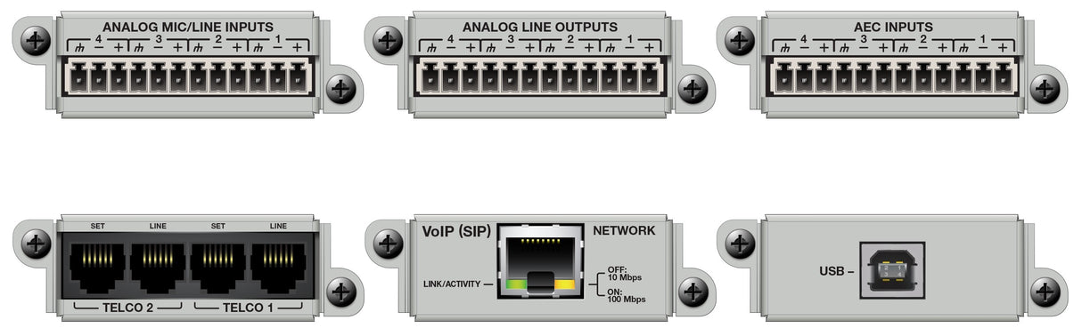 Symetrix 80-0064 4 Channel AEC In Card control Symetrix