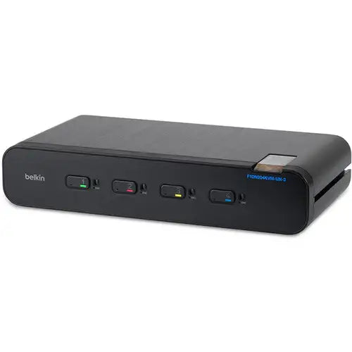 Belkin Universal 2nd Gen Secure KVM Switch, 4-Port Dual Head w/ CAC