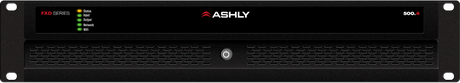 ASHLY FXD500.4 4-Ch Power Amp with DSP/Dante, 4 x 500W @ 2/4 Ohms, 250W @ 8 Ohms 2 x 1000W BR @ 70V, 2U Amplifiers Ashly