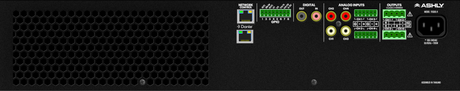 ASHLY FXD500.4 4-Ch Power Amp with DSP/Dante, 4 x 500W @ 2/4 Ohms, 250W @ 8 Ohms 2 x 1000W BR @ 70V, 2U Amplifiers Ashly