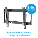Peerless-AV WPTV653 included outdoor tilting wall mount hardware