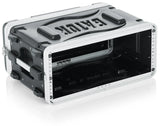 Gator GR-4S 4RU, 14.25" Deep Locking Rack Case with Front, Rear Rails