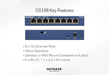 Netgear GS108-400NAS Networking Netgear