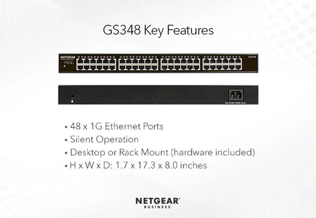 Netgear GS348-100NAS Networking Netgear