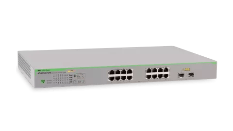 Allied Telesis AT-GS950/16PS-10 16PORT 10/100/1000T WEBSMART SW W/2SFP COMBO PT POE+ & US PWR CORD