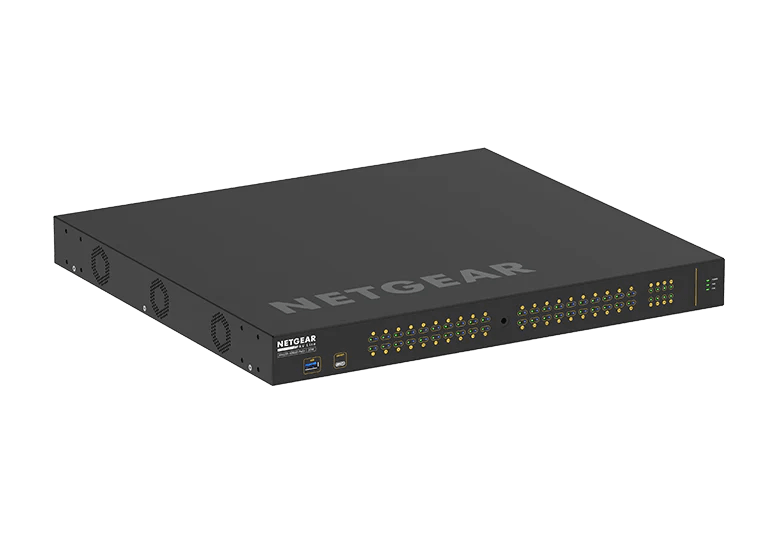 Netgear GSM4248P-100NAS Managed Ethernet Switch w- 48 Ports (40 x 10-100-1000BASE-T RJ45 and 8 x 1000BASE-X SFP)