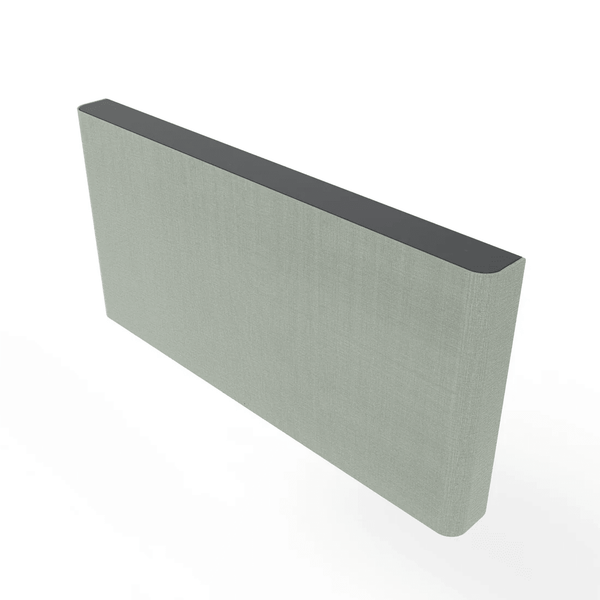 Heckler H735-BG-GN H735-BG-GN AV Credenza 4U - Black Grey Body with Green Fabric