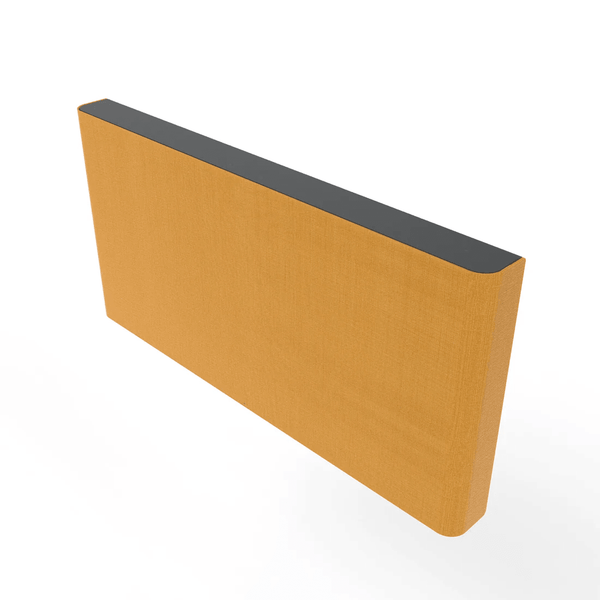 Heckler H735-BG-HY AV Credenza 4U - Black Grey Body with Honey Fabric