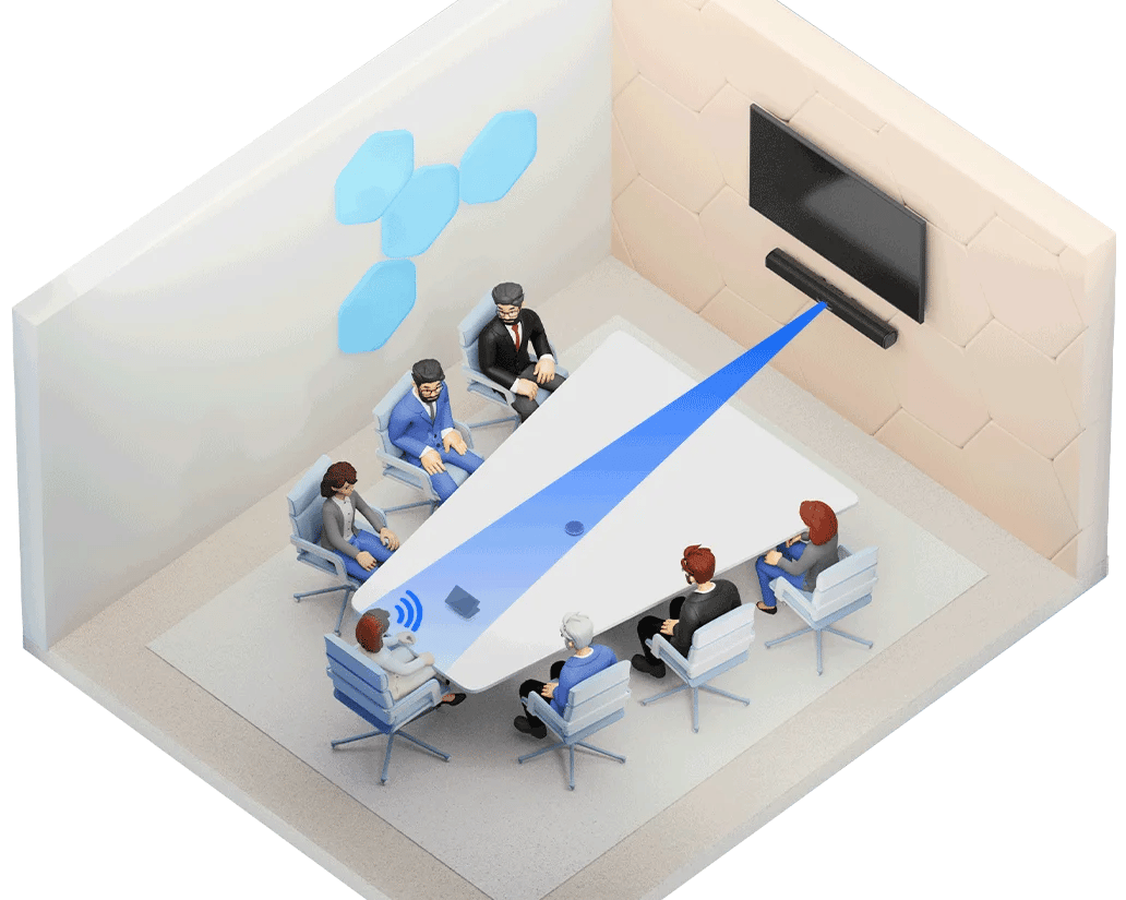 Q-SYS RoomSuite Collaboration Bar (RS-CB-MTRW-B) Collaboration Bar QSC