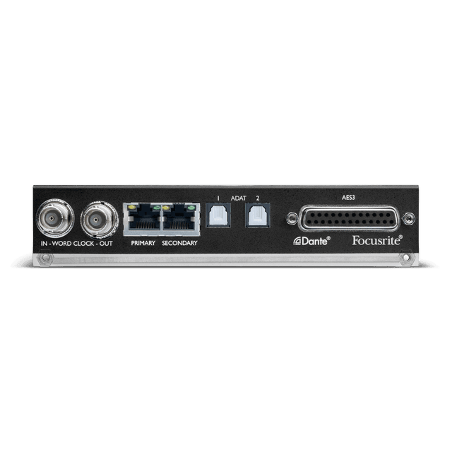 Focusrite ISA ADN8 Eight-channel A-D card for ISA 428 MkII and ISA 828 MkII, including Dante connectivity