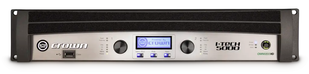 Crown IT5000HD-U-USFX Two channel 2500W at 4ohm Power Amplifier Audio Amplifiers Crown