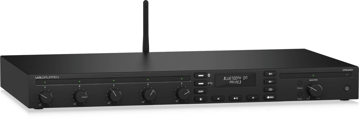 Lab Gruppen CPA2401 240W Commercial Mixer Amplifier with 5 Inputs, Bluetooth
