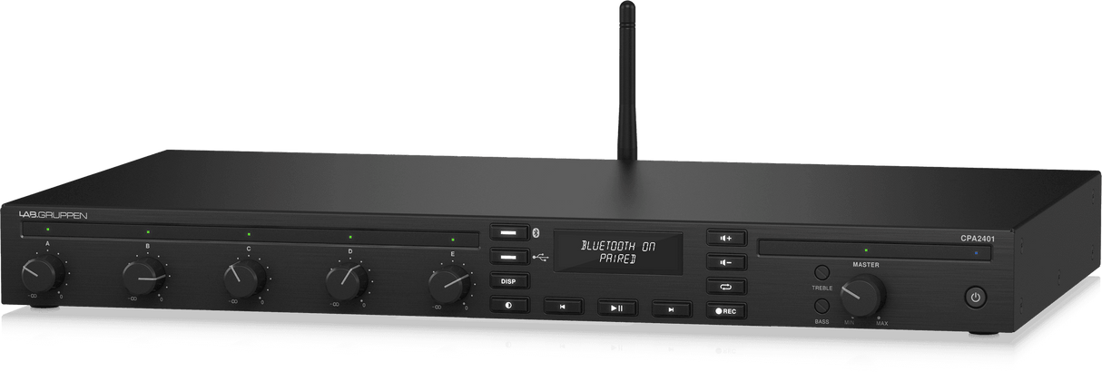 Lab Gruppen CPA2401 240W Commercial Mixer Amplifier with 5 Inputs, Bluetooth