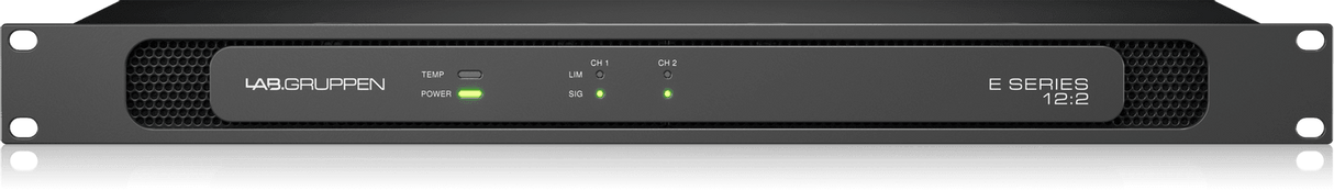 Lab Gruppen E12:2 - 1200 Watt Amplifier with 2 Flexible Output Channels for Installation Applications