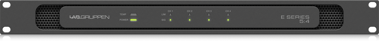 Lab Gruppen E 5:4 500 Watt Amplifier with 4 Flexible Output Channels for Installation Applications Creation Networks