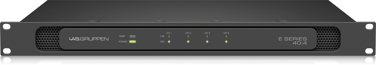 Lab Gruppen E 40:4 4,000 Watt Amplifier with 4 Flexible Output Channels for Installation Applications Creation Networks