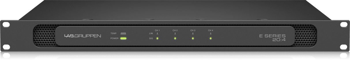 Lab Gruppen E 20:4 2,000 Watt Amplifier with 4 Flexible Output Channels for Installation Applications Creation Networks