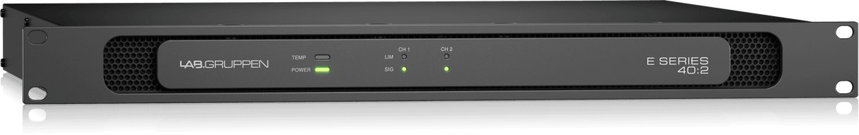 Lab Gruppen E 40:2 4,000 Watt Amplifier with 2 Flexible Output Channels for Installation Applications Creation Networks