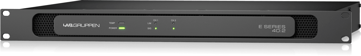 Lab Gruppen E 40:2 4,000 Watt Amplifier with 2 Flexible Output Channels for Installation Applications Creation Networks
