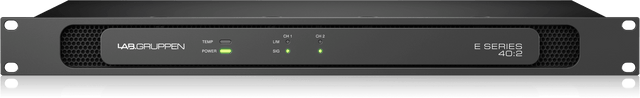 Lab Gruppen E 40:2 4,000 Watt Amplifier with 2 Flexible Output Channels for Installation Applications Creation Networks