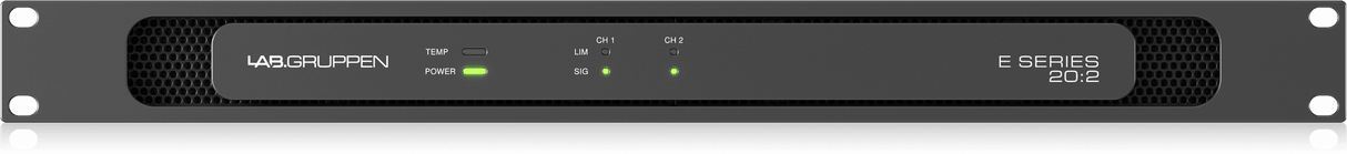 Lab Gruppen E 20:2 2,000 Watt Amplifier with 2 Flexible Output Channels for Installation Applications Creation Networks