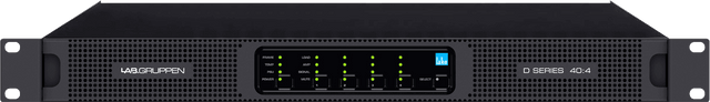 Lab Gruppen D SERIES LAKE D D 40:4L 4000W Amplifier with 4 Flexible Output-Channels, Lake Digital Signal Processing and Digital Audio Networking for Installation Applications Creation Networks