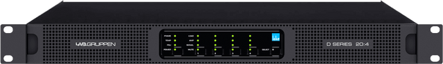 Lab Gruppen D SERIES LAKE D 20:4L 2000W Amplifier with 4 Flexible Output-Channels, Lake Digital Signal Processing and Digital Audio Networking for Installation Applications Creation Networks