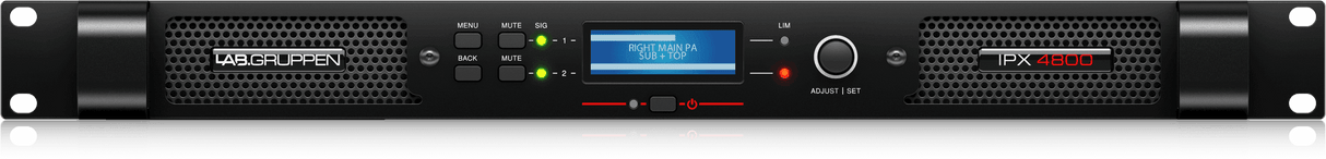 Lab Gruppen IPX 4800 Compact 4,800-Watt 2-Channel DSP-Controlled Power Amplifier Creation Networks