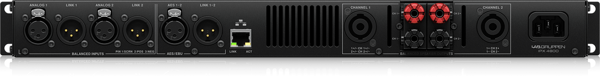 Lab Gruppen IPX 4800 Compact 4,800-Watt 2-Channel DSP-Controlled Power Amplifier Creation Networks