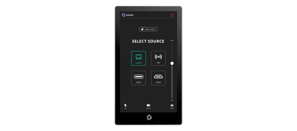 Kramer KT-205WM 5.5 Inch Wall Mounted PoE Touch Panel