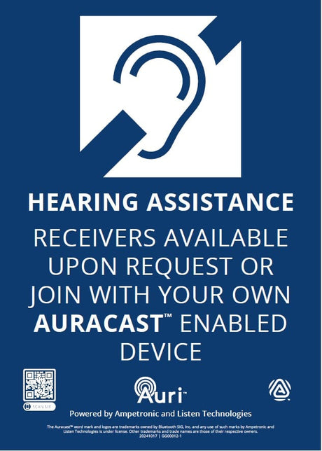Listen Technologies LA-308 – Auri Assistive Listening Signage Kit Accessories Listen Technologies